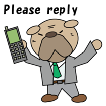 Bulldog general manager English version sticker #1603657