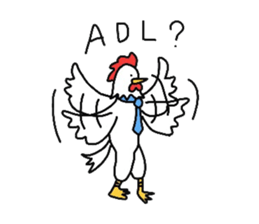 Welfare industry-focused chicken chief. sticker #1603758