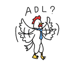 Welfare industry-focused chicken chief. sticker #1603758