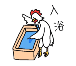 Welfare industry-focused chicken chief. sticker #1603763
