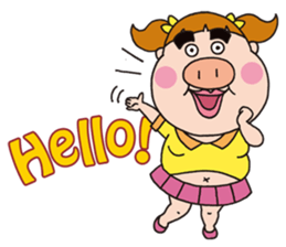 Cheer up !  Miss Tonton (English) sticker #1604035