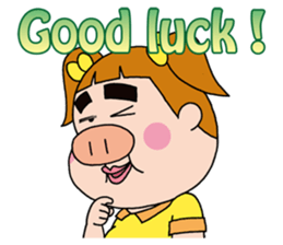 Cheer up !  Miss Tonton (English) sticker #1604043