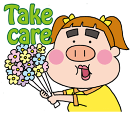 Cheer up !  Miss Tonton (English) sticker #1604046