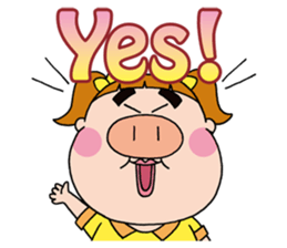 Cheer up !  Miss Tonton (English) sticker #1604047