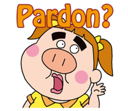 Cheer up !  Miss Tonton (English) sticker #1604064