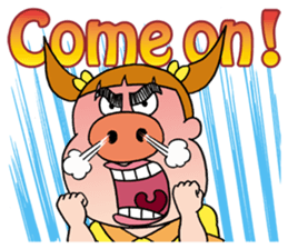 Cheer up !  Miss Tonton (English) sticker #1604071