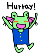 Chi-chan of frog English version sticker #1604437