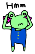 Chi-chan of frog English version sticker #1604439