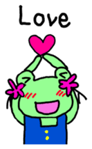 Chi-chan of frog English version sticker #1604441