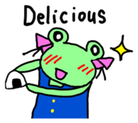 Chi-chan of frog English version sticker #1604448