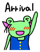 Chi-chan of frog English version sticker #1604449