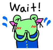 Chi-chan of frog English version sticker #1604450