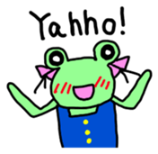 Chi-chan of frog English version sticker #1604453