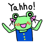 Chi-chan of frog English version sticker #1604453