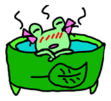 Chi-chan of frog English version sticker #1604456