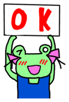 Chi-chan of frog English version sticker #1604460