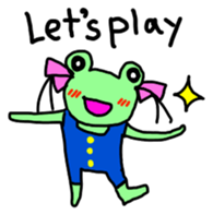 Chi-chan of frog English version sticker #1604462
