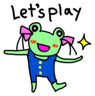 Chi-chan of frog English version sticker #1604462