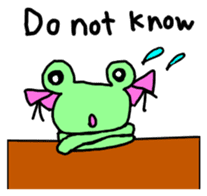 Chi-chan of frog English version sticker #1604463