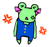 Chi-chan of frog English version sticker #1604464