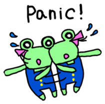 Chi-chan of frog English version sticker #1604465