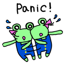 Chi-chan of frog English version sticker #1604465