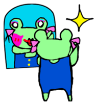 Chi-chan of frog English version sticker #1604467