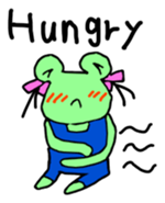 Chi-chan of frog English version sticker #1604471