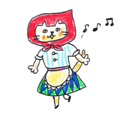 Hood cat sticker #1605311