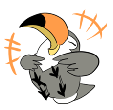 Funny toucan sticker #1605318