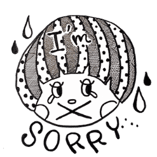 Mushroom cut boy, and the girl of a bob sticker #1605698