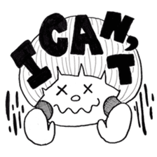 Mushroom cut boy, and the girl of a bob sticker #1605700