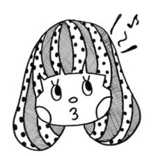 Mushroom cut boy, and the girl of a bob sticker #1605708