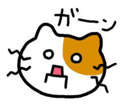 Japanese wooden doll cat sticker #1606022