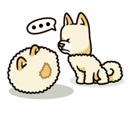 Wasao who's dog and famous in cute ugly. sticker #1606727