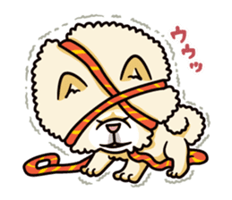 Wasao who's dog and famous in cute ugly. sticker #1606744
