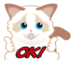 Silly Ragdoll sticker #1606935