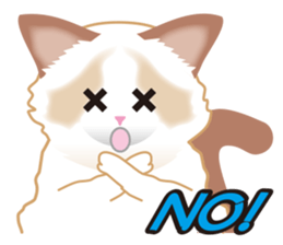 Silly Ragdoll sticker #1606936