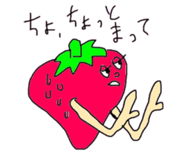strawberry when it is awkward sticker #1607033