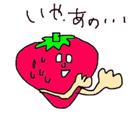 strawberry when it is awkward sticker #1607041