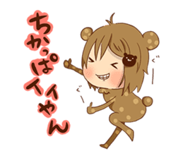 Koo-chan Hakata bear sticker #1607256