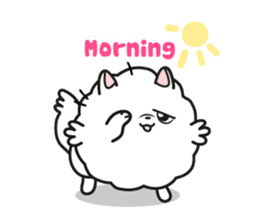 Pomi, the white pomerenian pom puppy sticker #1607434