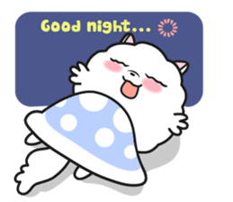 Pomi, the white pomerenian pom puppy sticker #1607435