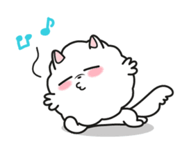 Pomi, the white pomerenian pom puppy sticker #1607436