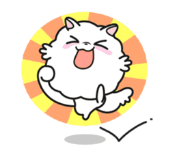 Pomi, the white pomerenian pom puppy sticker #1607437