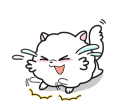 Pomi, the white pomerenian pom puppy sticker #1607440