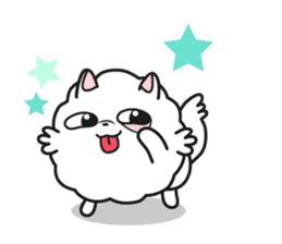 Pomi, the white pomerenian pom puppy sticker #1607442