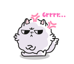 Pomi, the white pomerenian pom puppy sticker #1607447