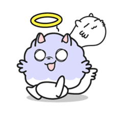 Pomi, the white pomerenian pom puppy sticker #1607449