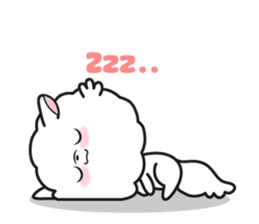 Pomi, the white pomerenian pom puppy sticker #1607451